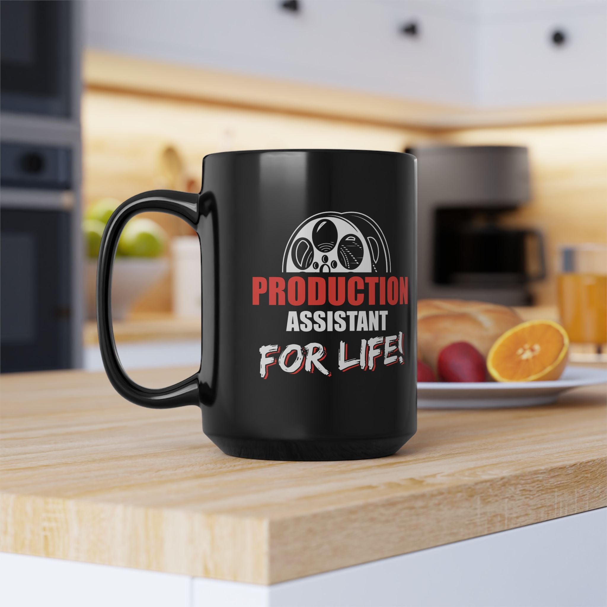 Production Assistant For Life Black Mug, 15oz