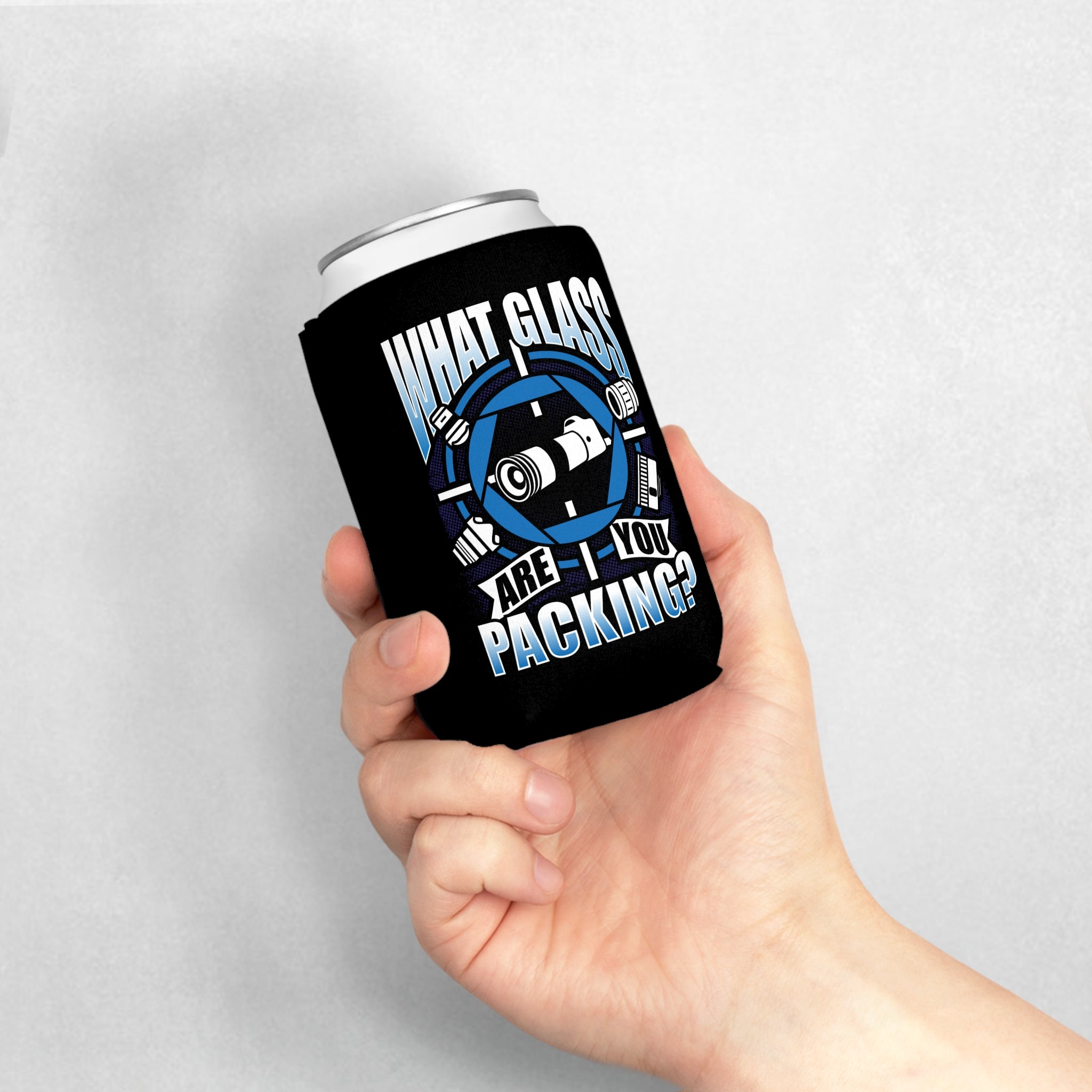 What Glass Are You Packing? Can Cooler Sleeve