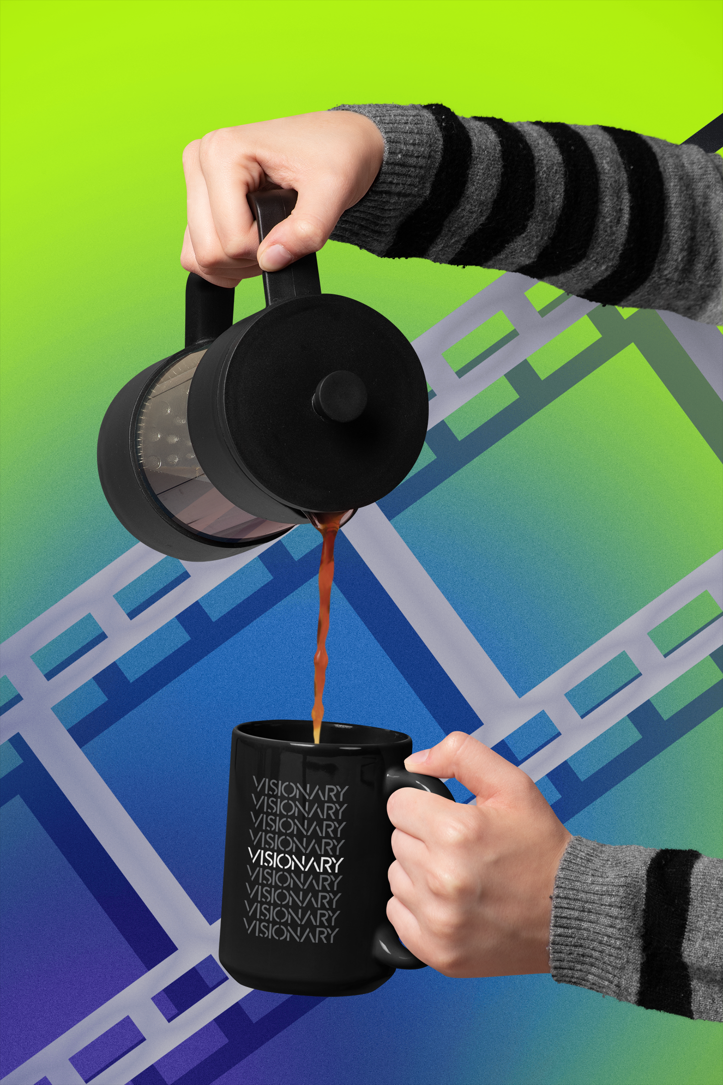 Visionary Black Mug, 15oz