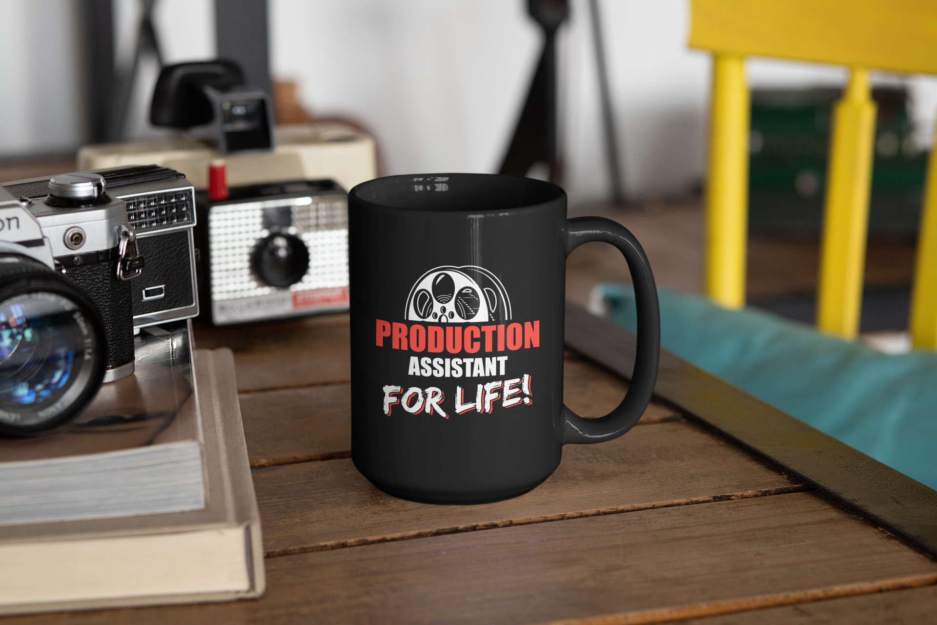 Production Assistant For Life Black Mug, 15oz