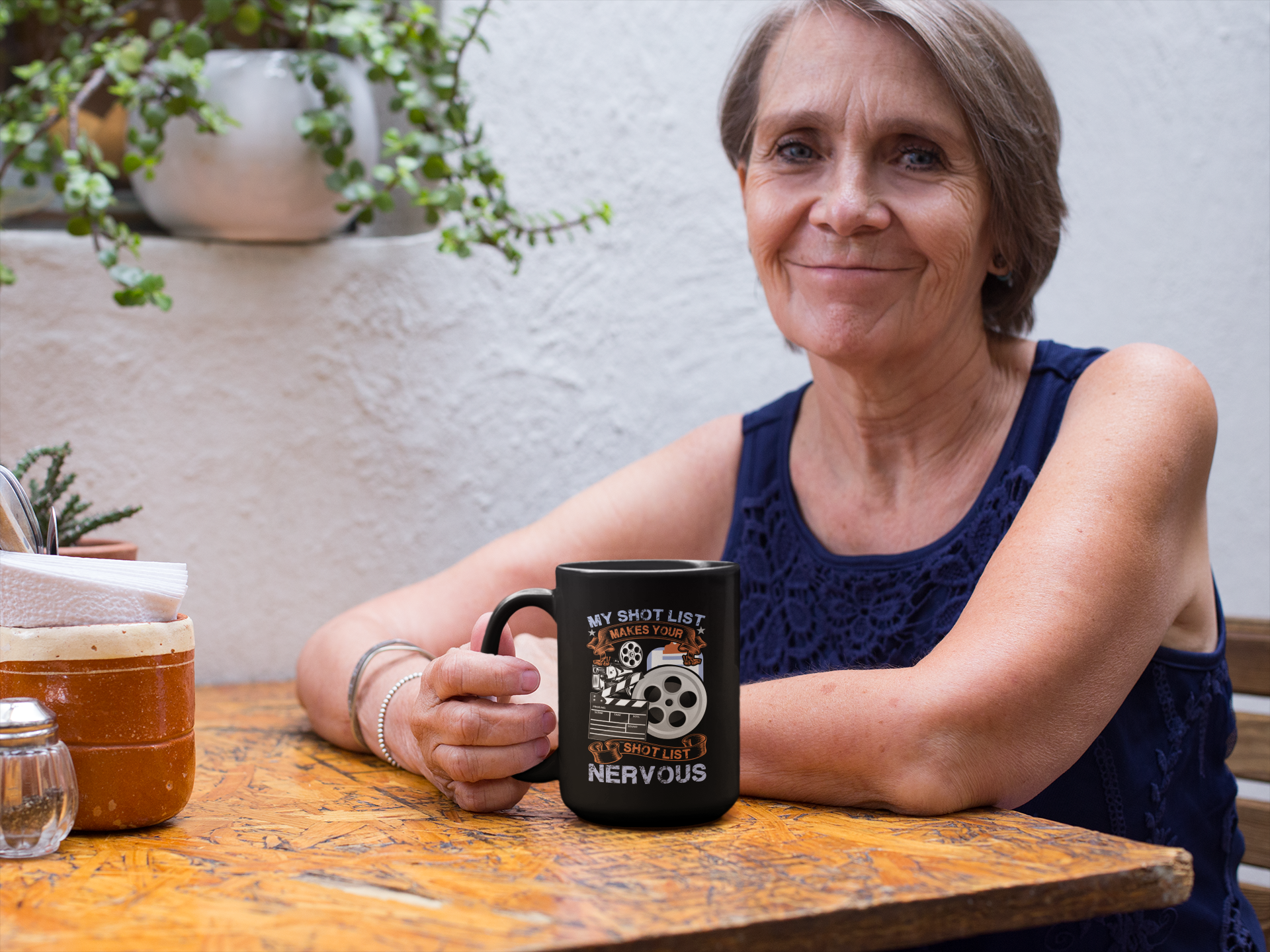 Shot List Flex Black Mug, 15oz