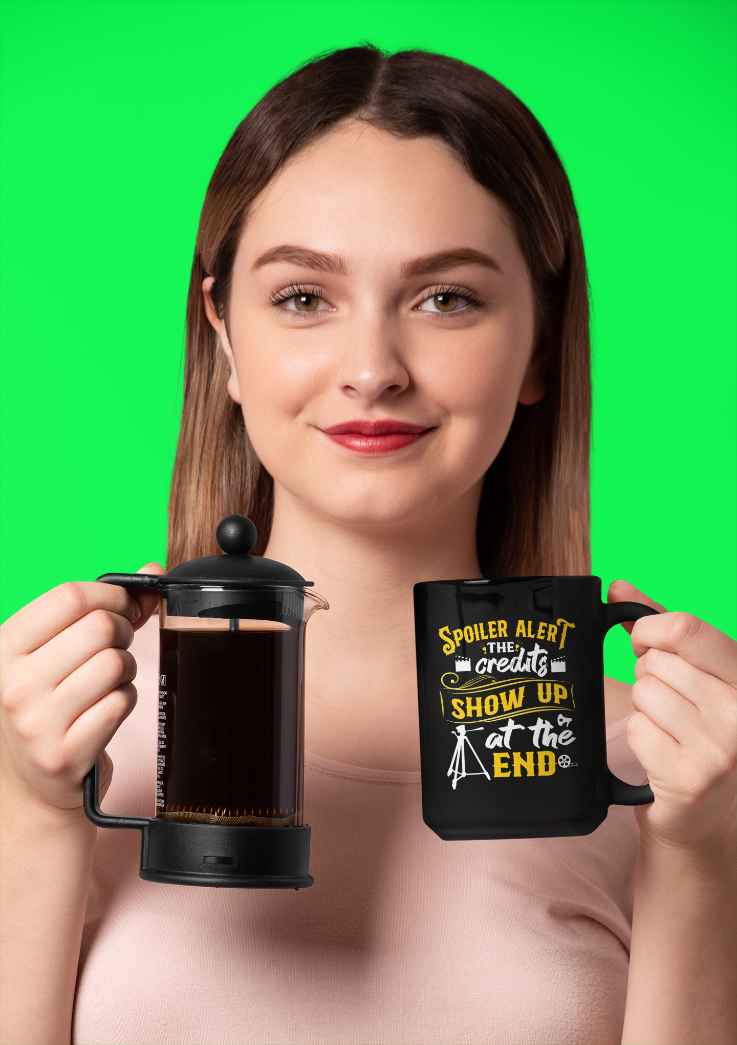 Spoiler Alert Black Mug, 15oz