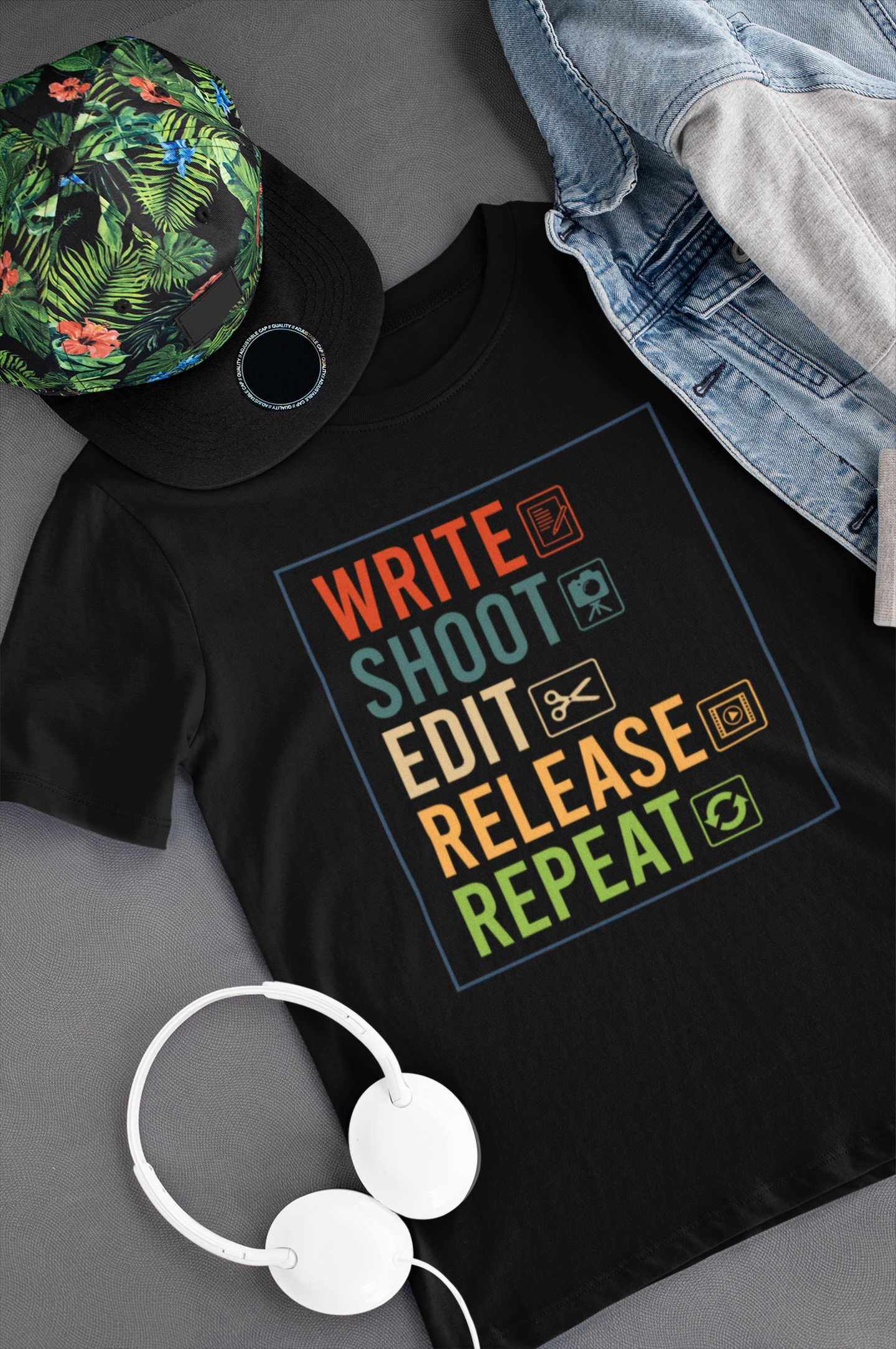 Write Shoot Edit Release Repeat Shirt
