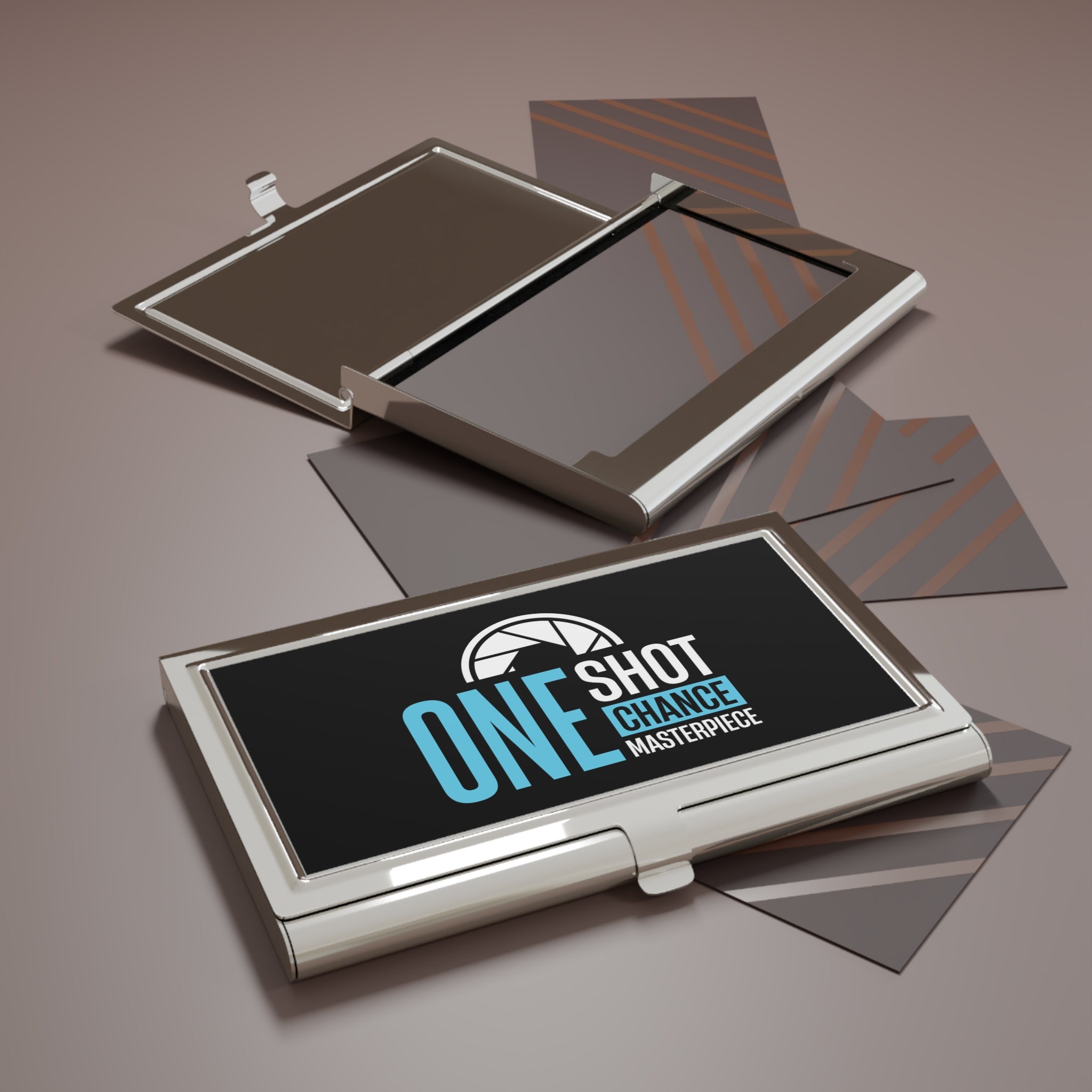 One Shot One Chance One Masterpiece Business Card Holder